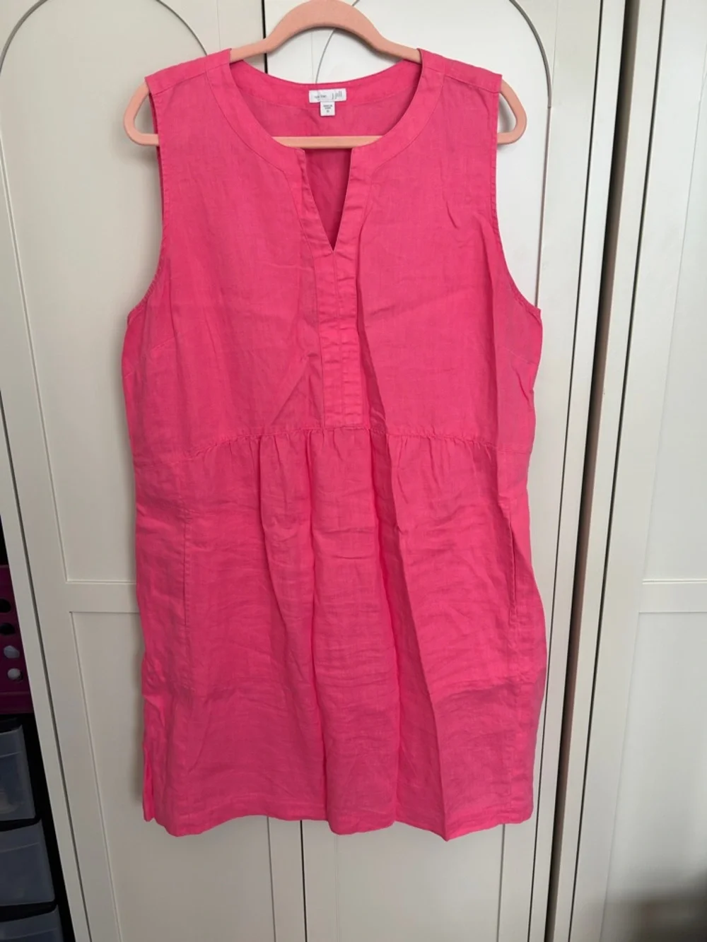 J. Jill Sleeveless Dress in Hot Pink - Picture 1 of 4